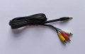 Аудио видео кабел Stereo Jack 3.5mm видео букса - 3RCA чинчове, снимка 1