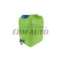 Туба за вода с пластмасов кран 20L – зелена