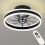 RIYNFO LED таванен вентилатор със светлини и дистанционно, 6 скорости, снимка 1 - Лед осветление - 45960801