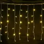 Светеща LED завеса със 120лед светлини, 3м дължина и черен кабел, висулки 60, снимка 6