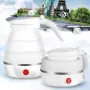 Електрическа кана туристическа- сгъваема Mormark FOLDCOOK, 600W, 0.6л., Силиконова, Бяла, снимка 7