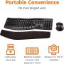 Amazon Basics Ергономични безжични клавиатура и мишка, черни, снимка 2