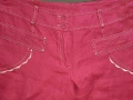 Тъмночервен ленен панталон , снимка 9
