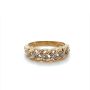 Златен дамски пръстен с 6 бр. брилянта 2,80гр. размер:57 9кр. проба:375 модел:23568-1, снимка 1