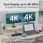 Plugable Thunderbolt 4 докинг станция 13-в-1 – 8K / 2x4K HDMI, 100W зареждане, снимка 7