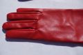 Дълги Червени Ръкавици От Изкуствена Кожа Размер S , снимка 9