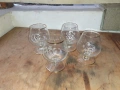 Страхотни малки кристални чашки за ракия гравирани със зодии, снимка 2