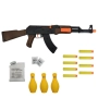 Играчка автомат AK-47 Калашников – 63 см, с меки патрони и мишени, снимка 4