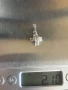 Златна висулка от бяло злато  2.10гр 14к, снимка 4