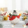 Коледни снежни човечета от полирезин – малка фигурка, идеална коледна украса за всеки дом, снимка 3