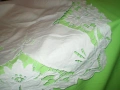 Ретро покривка -перде бяла рязана бродерия, снимка 10