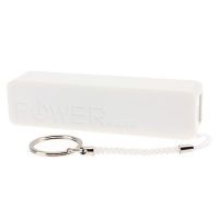 Универсална външна батерия Power Bank 2600mAh, Tип ключодържател, Бял, снимка 6 - Оригинални зарядни - 45372209
