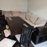 Диван , трапезна маса с 6 стола + фотьойл, снимка 13 - Дивани и мека мебел - 45344081