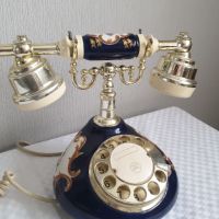 Античен телефон порцелан, снимка 6 - Антикварни и старинни предмети - 45296267