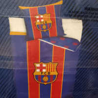 Комплект спално бельо FC Barcelona 135 см. x 200 см. + 50 см. x 75 см., снимка 2 - Спално бельо - 45002866