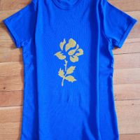 Дамска тениска в син цвят., снимка 3 - Тениски - 45783158