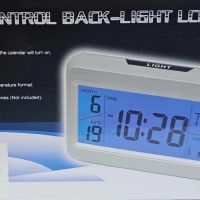 Настолен Часовник с термометър , LED подсветка и Гласов контрол, снимка 4 - Друга електроника - 45580766