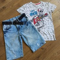 ZARA и H&M къси дънки и тениски за момче, снимка 6 - Детски къси панталони - 46192342