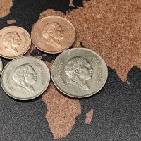 Монети Йордания , 1977-1978, снимка 2 - Нумизматика и бонистика - 45263285