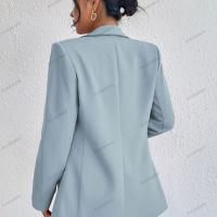 Темпераментно едноцветно малко дамско сако с ревер и дълги ръкави, 8цвята , снимка 7 - Сака - 39700642