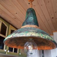 Ръчно изработена винтидж дизайнерска лампа "FANTASY WIZARDS HAT", снимка 10 - Декорация за дома - 45280797