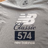 new balance classic 574 - страхотна мъжка тениска Л, снимка 1 - Тениски - 45135617