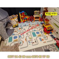 Сгъваемо детско килимче за игра, топлоизолиращо 180x200x1cm - модел Трафик + Джунгла - КОД 4141, снимка 9 - Други - 45509662