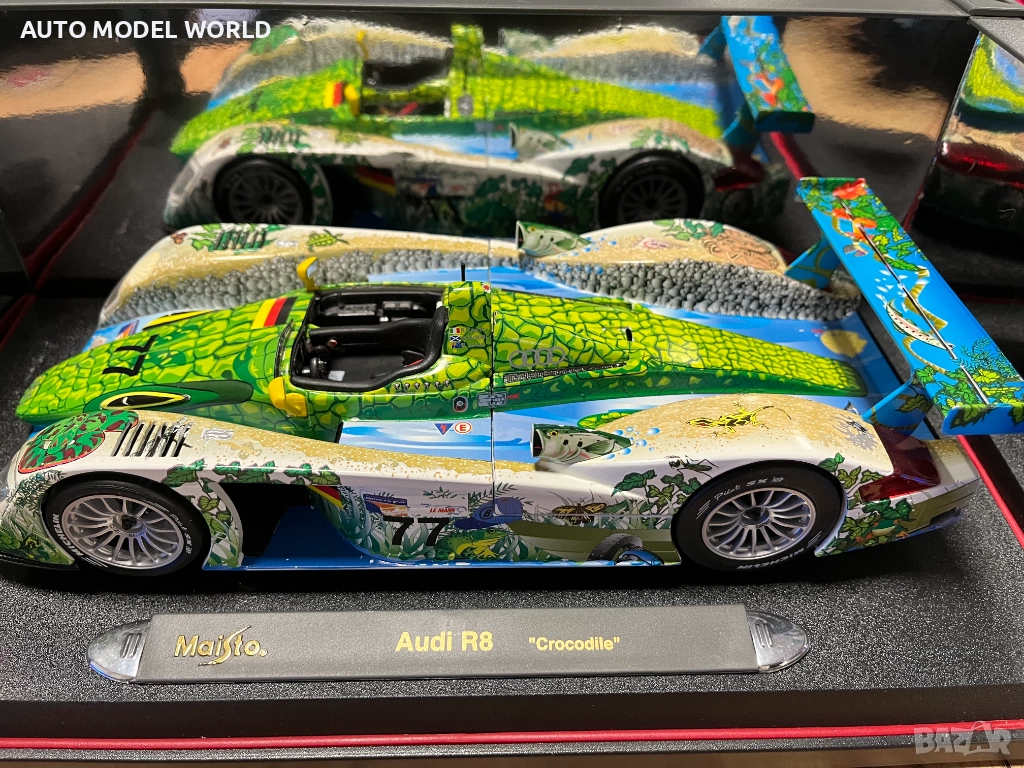 MAISTO колекционерски модел AUDI R8 TDI Le Mans ''The Crocodile" 1:18, снимка 1