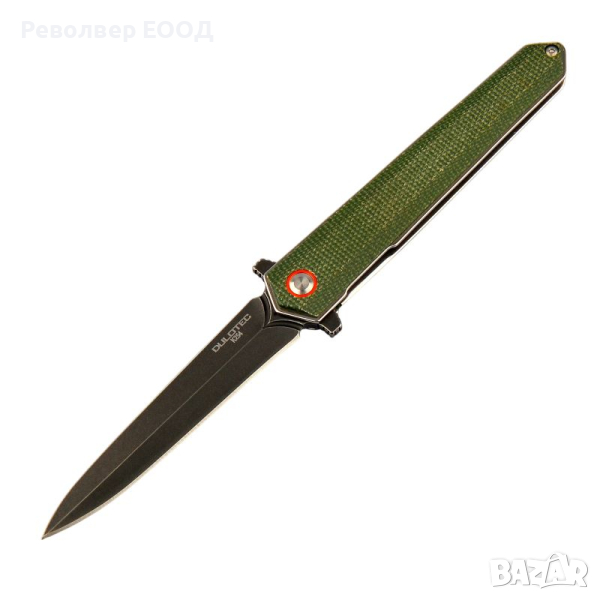 Сгъваем нож Dulotec K254-GN - дръжка от Micarta и 8Cr неръждаема стомана, снимка 1