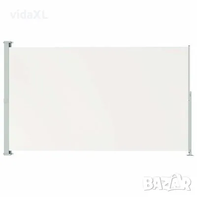 vidaXL Прибираща се дворна странична тента, 220x300 см, кремава(SKU:313424), снимка 1