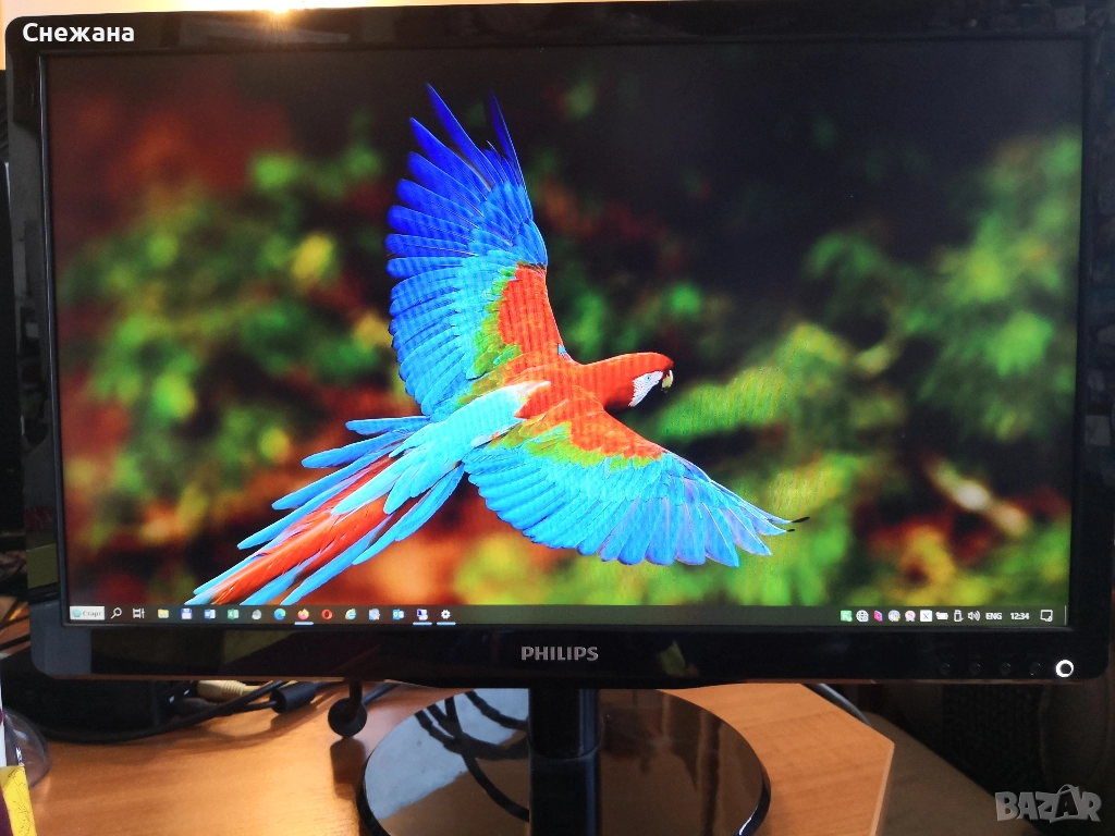 Philips 21.5" LCD монитор със SmartControl Lite МНОГО ЗАПАЗЕН, снимка 1