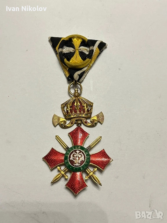 Орден за военна заслуга IV степен отлично състояние, оригинална лента! , снимка 1