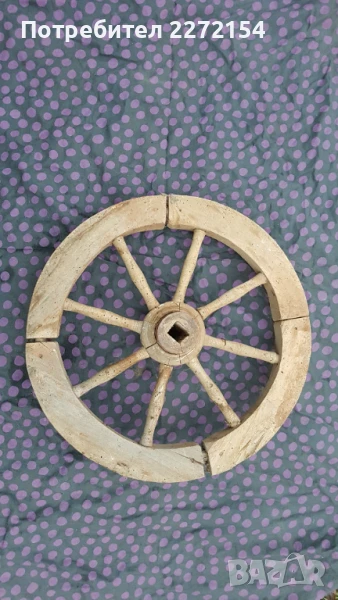Дървено колело от чакръг, снимка 1