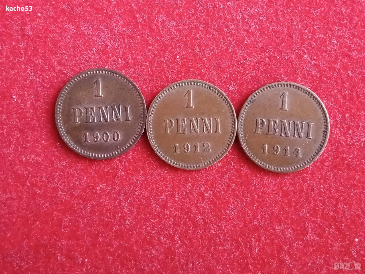 1 пени 1900,12,14 г. Русия за Финландия., снимка 1