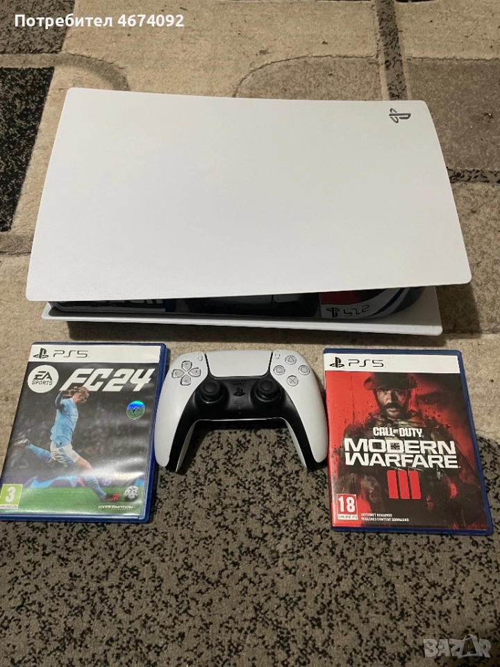 Продавам Playstation 5 - 825GB SSD, снимка 1