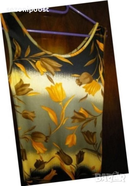 🧡👠💛Дамски нов красив летен топ с десен лалета-М,Л,ХЛ💛👠🧡, снимка 1