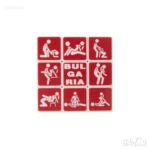 Куб магически, Секс пози, Пластмасов, 7х7 см, снимка 1