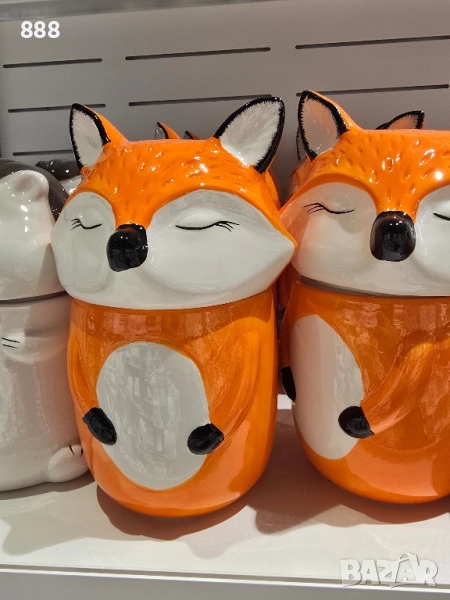 бурканчета  лисица и таралеж , снимка 1