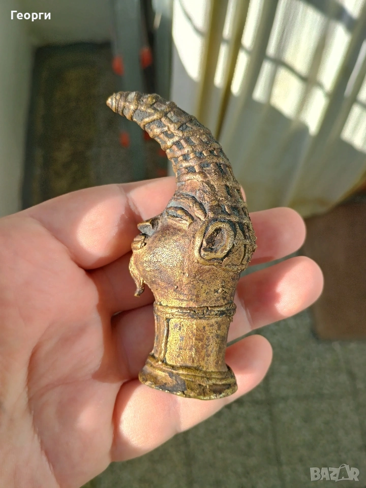 Бронзова глава,Бенин, снимка 1
