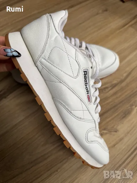 Класически кожени бели кецове Reebok ! 42 н, снимка 1