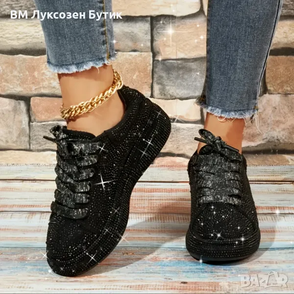 ✨ Луксозни дамски кецове с блестящи камъчета✨, снимка 1