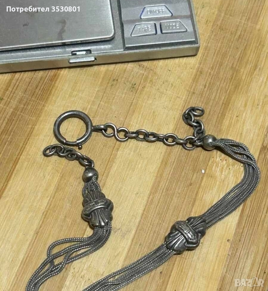 Стар сребърен кюстек , снимка 1