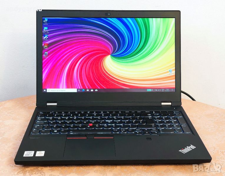 Lenovo ThinkPad P15/15.6 4K UHD/Core i7-10750H/16GB RAM/512GB NVME SSD/NVidia Quadro T1000 4GB, снимка 1