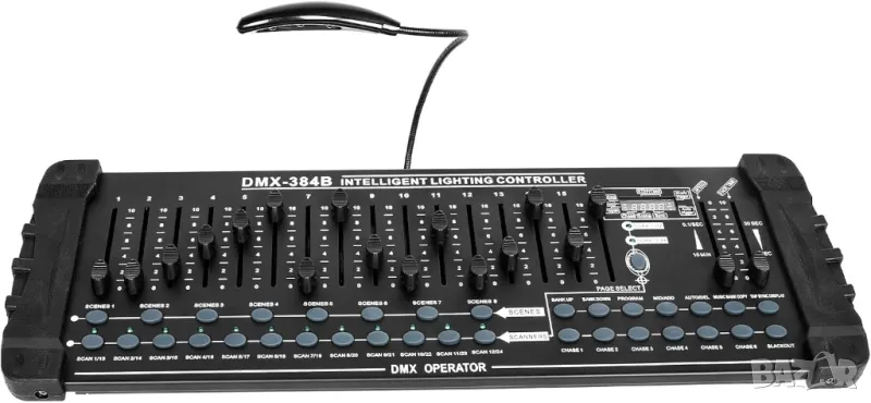 UKing DMX 384 контролер + midi, 384 канала, 240 сцени, снимка 1