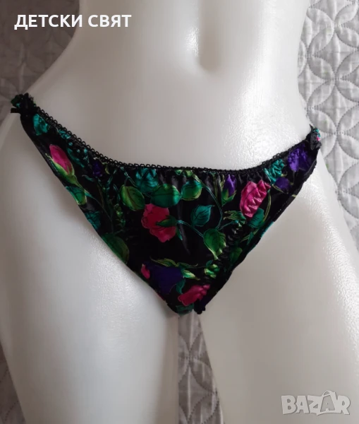 Дамски бикини от сатен , снимка 1