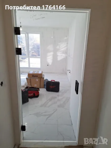 Стъклени врати огледала и паравани за баня, снимка 1