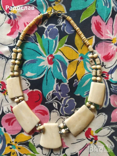 старо колие от кост, снимка 1