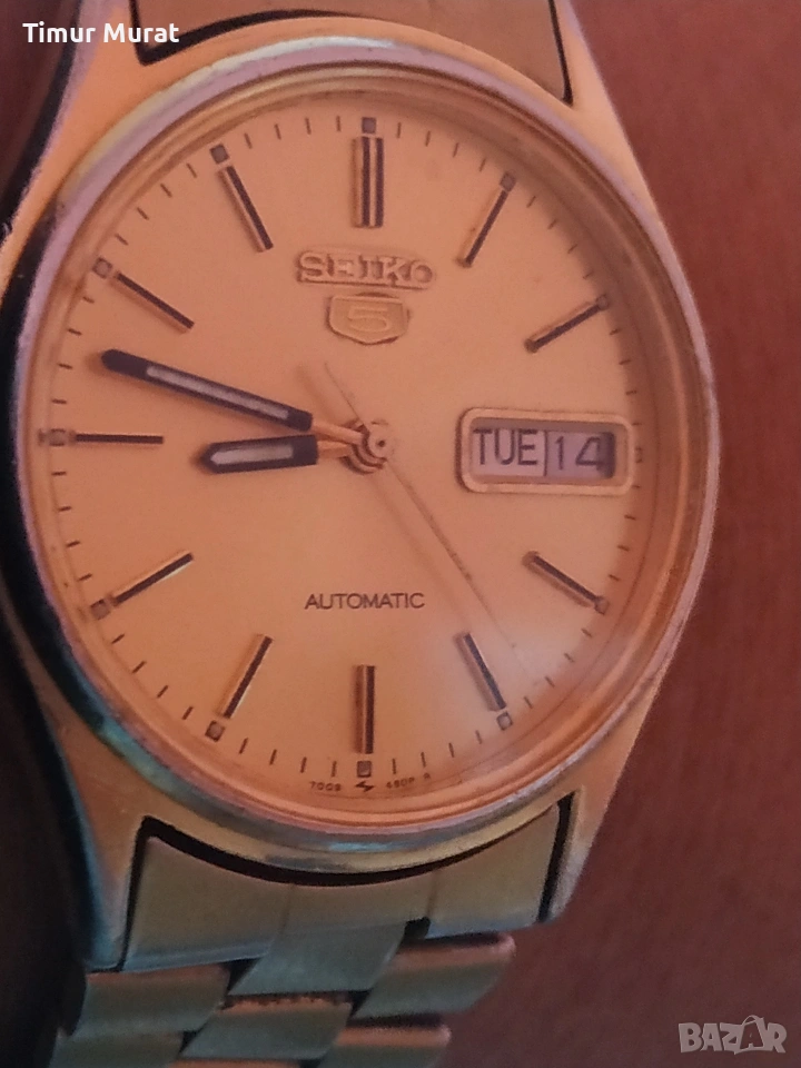 предлага се мъжки часовник Сейко 5 автоматик рядак и търсен модел , снимка 1