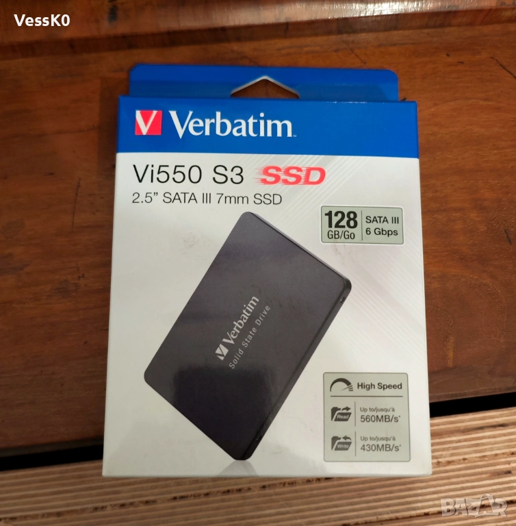 Verbatim Vi550 S3 128GB 2.5'' SATA III SSD, снимка 1