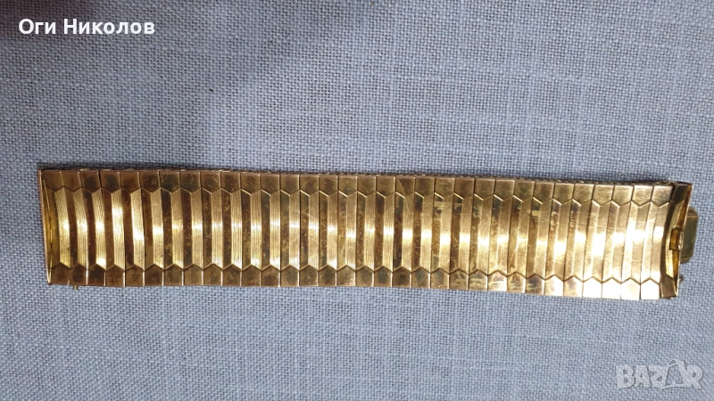 Изящна позлатена винтидж гривна, снимка 1